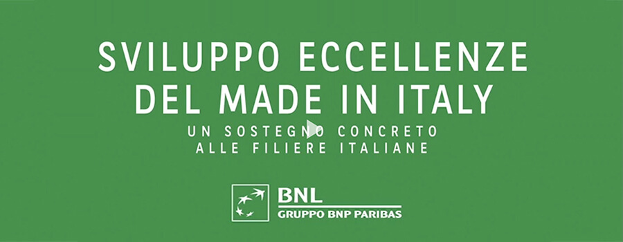 Video caricato su You Tube dedicato ai programmi di sviluppo BNL BNP Paribas per le eccellenze del made in italy.